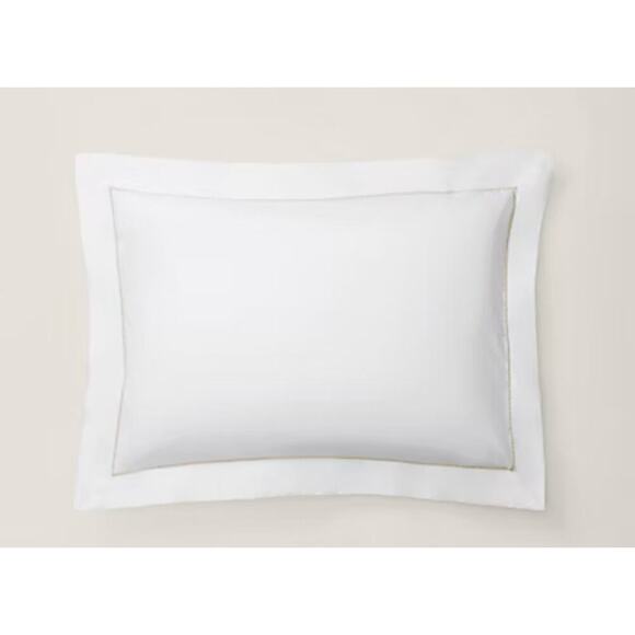 Ralph Lauren Organic Cotton Percale Palmer Standard Sham Sand Dune - Picture 1 of 3